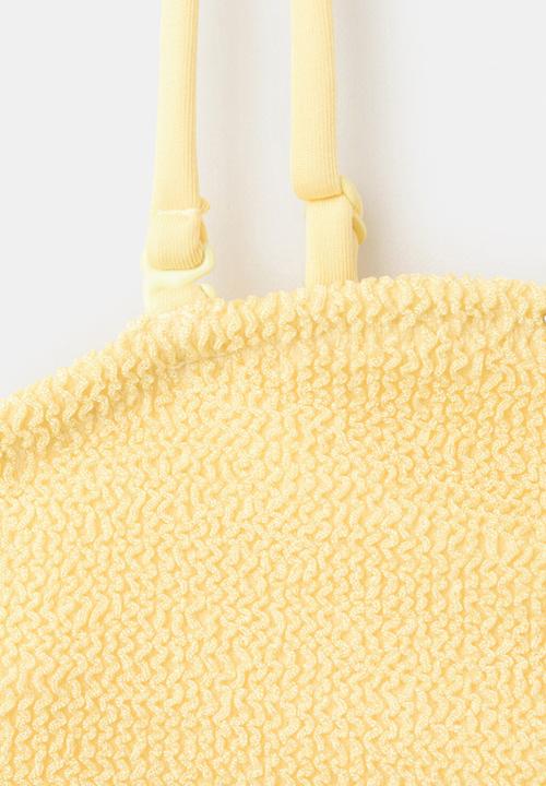 MANGO - Bikini top hera - light/pastel yellow