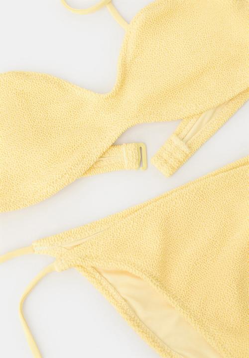 MANGO - Bikini top hera - light/pastel yellow