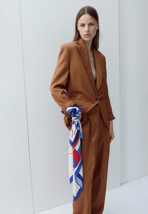 MANGO - Trousers minesota - rust/copper