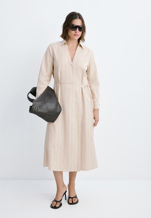 MANGO - Dress zede - brown
