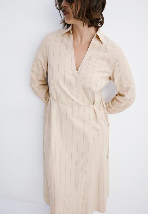 MANGO - Dress zede - brown