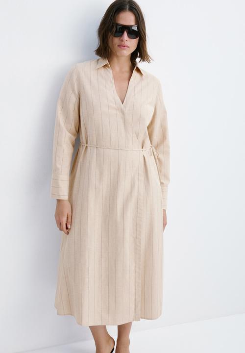 MANGO - Dress zede - brown
