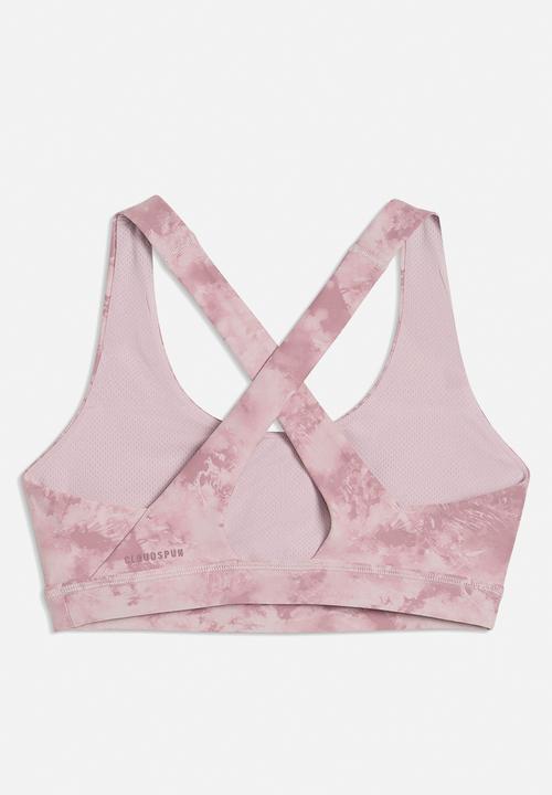 PUMA - Cloudspun Bra Aop - Mid - Misty Pink