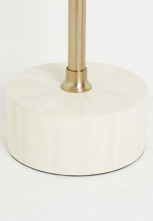 Sixth Floor - Lira Inlay Side Table Opal & Gold