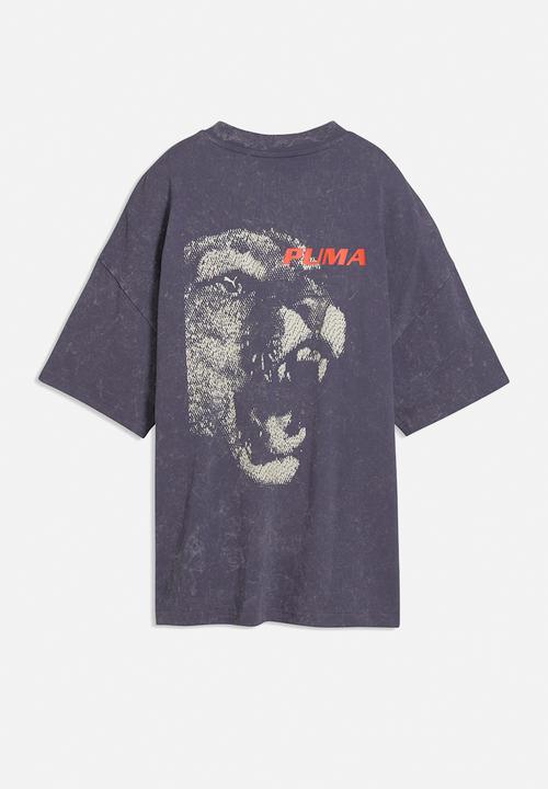 PUMA - Future.Puma.Archive Washed Oversized Graphic Tee - Inky Depths