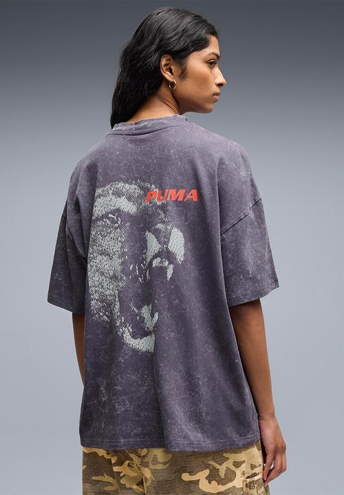 PUMA - Future.Puma.Archive Washed Oversized Graphic Tee - Inky Depths
