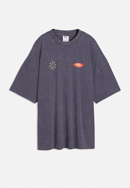 PUMA - Future.Puma.Archive Washed Oversized Graphic Tee - Inky Depths