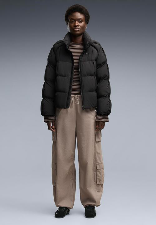 PUMA - Ess Relaxed Barrel Ripstop Cargo Slouchy Pants - Mouse Gray