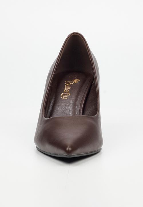 Butterfly Feet - Alesia 2 court heel - chocolate