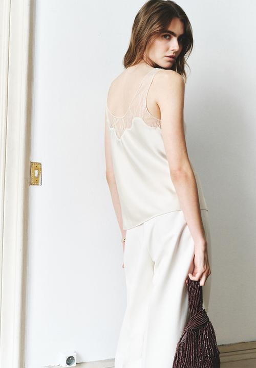 MANGO - Top reia - light beige