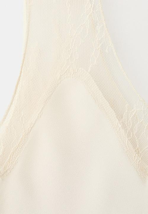 MANGO - Top reia - light beige