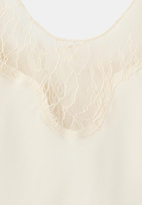 MANGO - Top reia - light beige