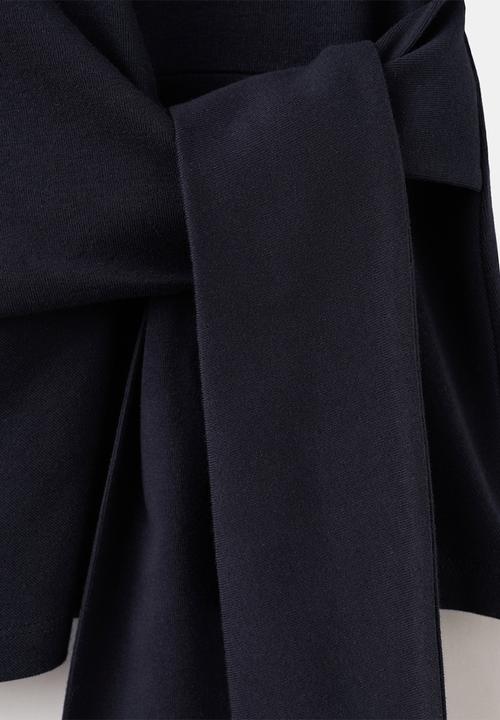 MANGO - T-shirt lazo - navy