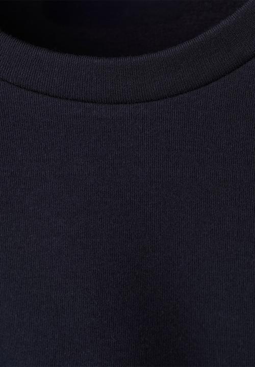 MANGO - T-shirt lazo - navy