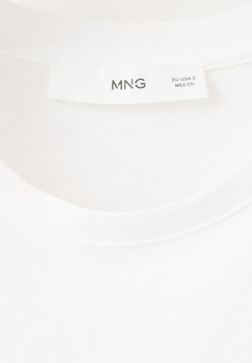 MANGO - T-shirt blonde - white