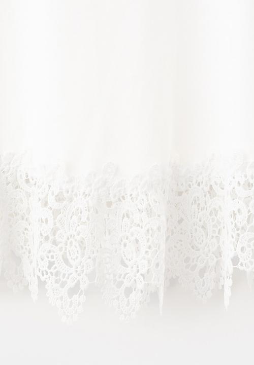 MANGO - T-shirt blonde - white