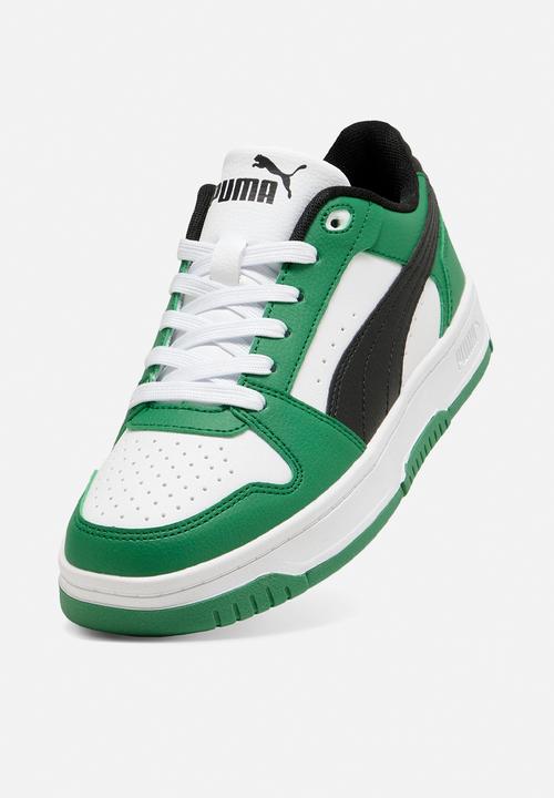 PUMA - Rebound Slam Lo Jr - Archive Green-Puma Black-Puma White