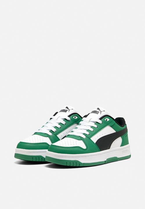 PUMA - Rebound Slam Lo Jr - Archive Green-Puma Black-Puma White