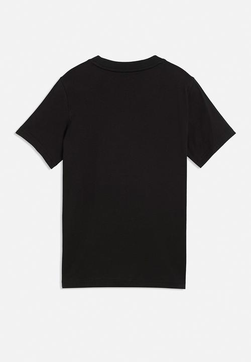 PUMA - Ess 2 Color No.1 Logo Tee B - Puma Black-For All Time Red