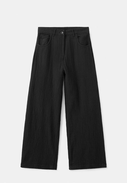 MANGO - Trousers pals - black