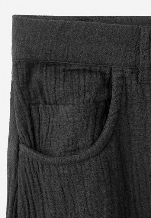 MANGO - Trousers pals - black