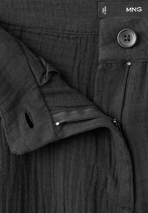 MANGO - Trousers pals - black