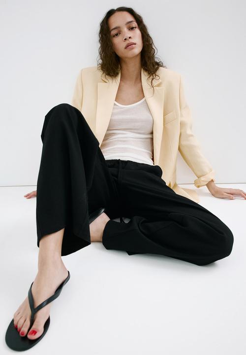 MANGO - Trousers Riga - Black