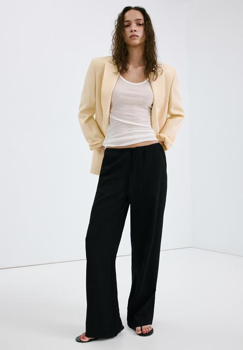 MANGO - Trousers Riga - Black