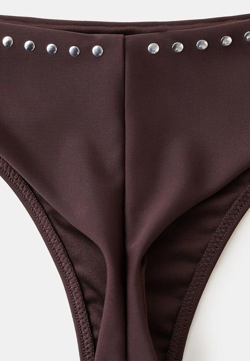 MANGO - Bikini pantie babel- brown