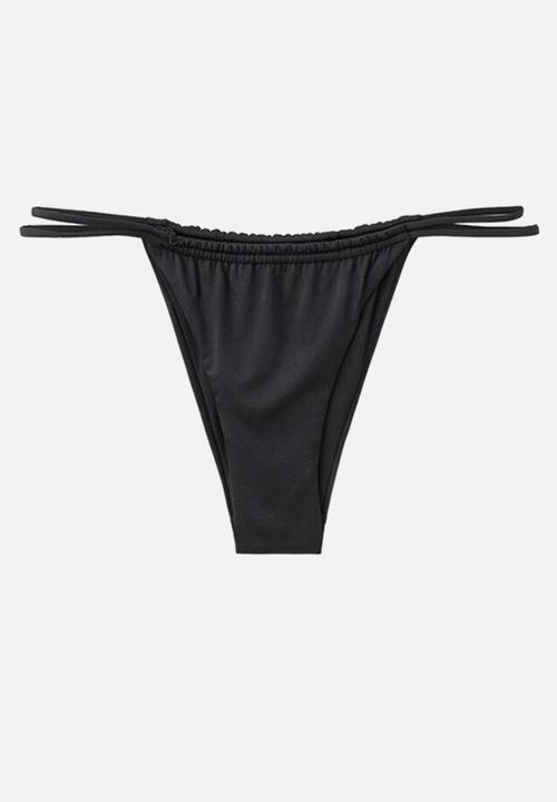 MANGO - Bikini pantie tortuga- black