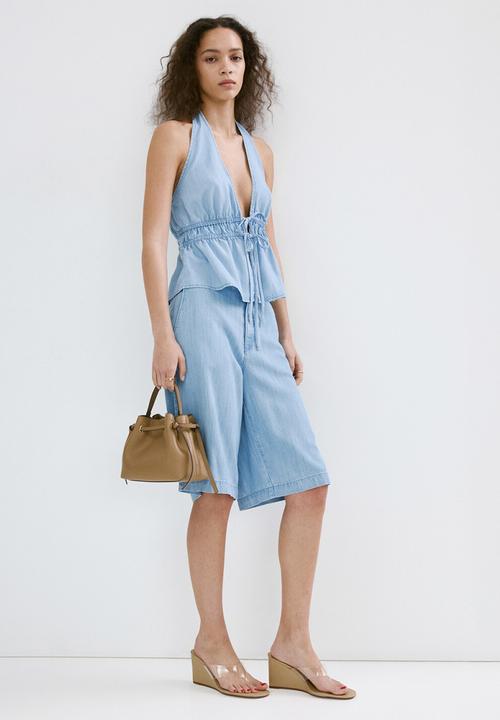 MANGO - Top eva - open blue