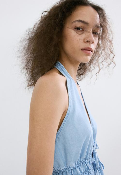 MANGO - Top eva - open blue