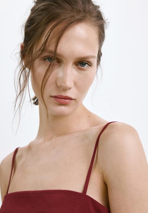 MANGO - Top riga - red