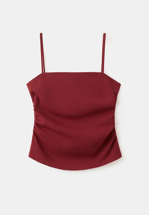 MANGO - Top riga - red