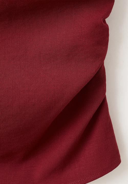 MANGO - Top riga - red