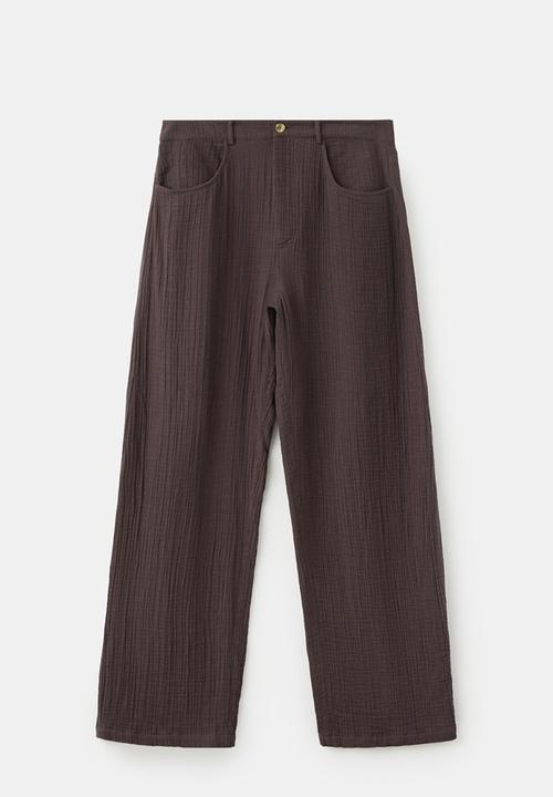 MANGO - Plus trousers calella - dark brown