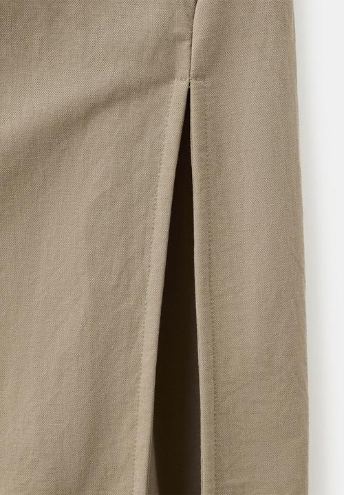 MANGO - Dress stone - light/pastel brown