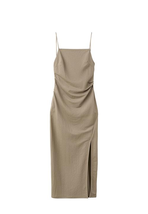 MANGO - Dress stone - light/pastel brown