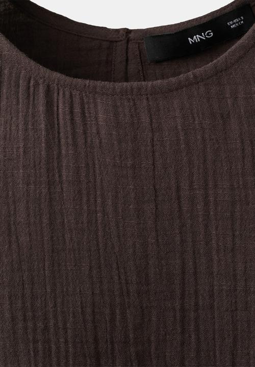 MANGO - Plus top calella - dark brown