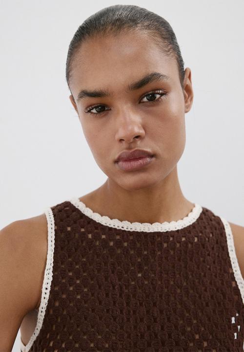 MANGO - Top tomi - brown