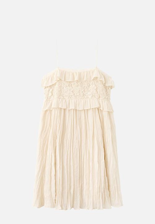 MANGO - Dress dora - light beige
