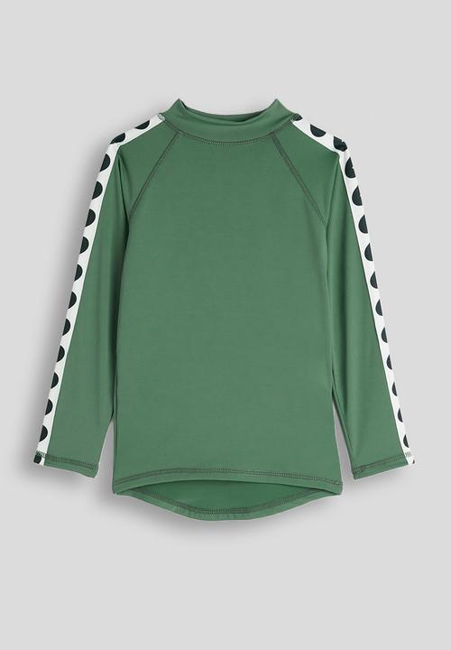 Cotton On - Flynn Rash Vest And Billy Boyleg Trunk Set - Khaki Green/Wave