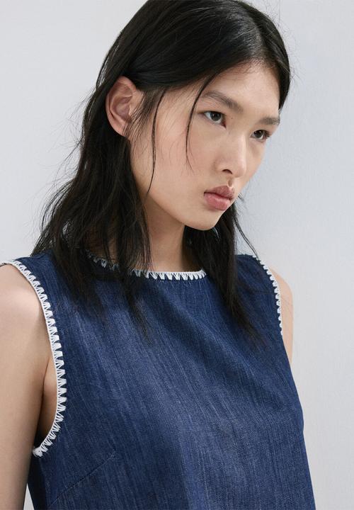 MANGO - Top may - open blue
