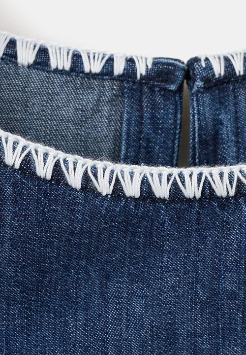 MANGO - Top may - open blue