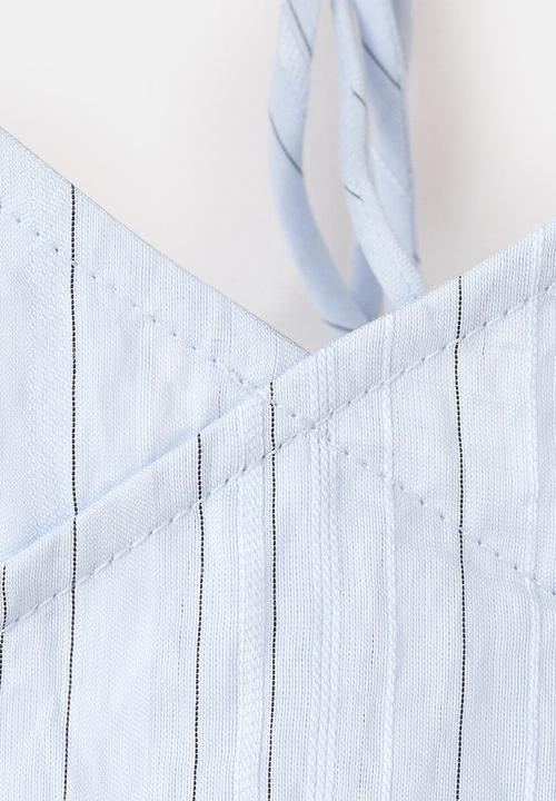 MANGO - Top saly - medium blue