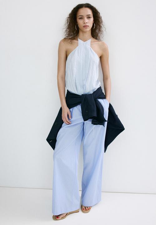 MANGO - Top saly - medium blue