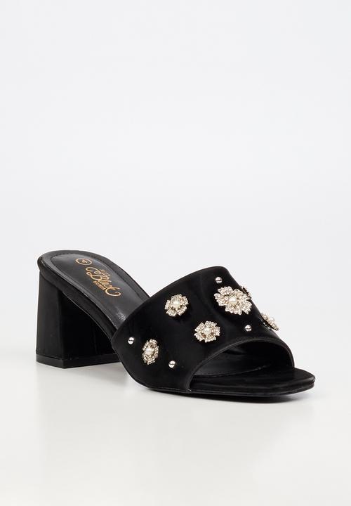 Miss Black - Bardot 9 open toe mule - black