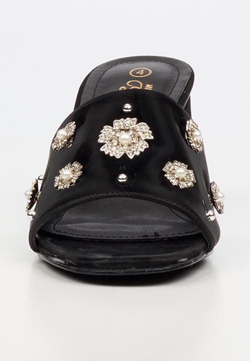 Miss Black - Bardot 9 open toe mule - black