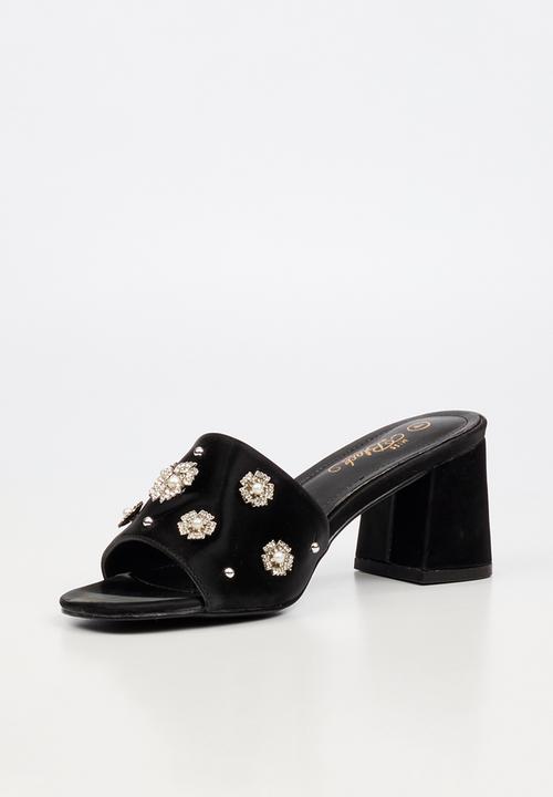 Miss Black - Bardot 9 open toe mule - black