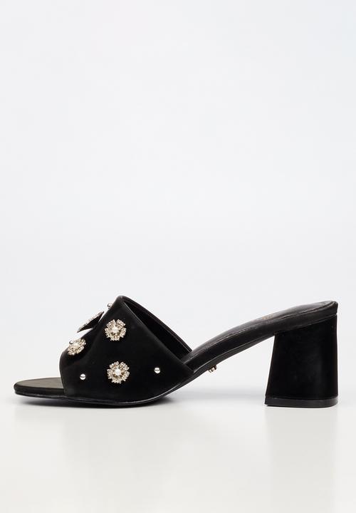 Miss Black - Bardot 9 open toe mule - black